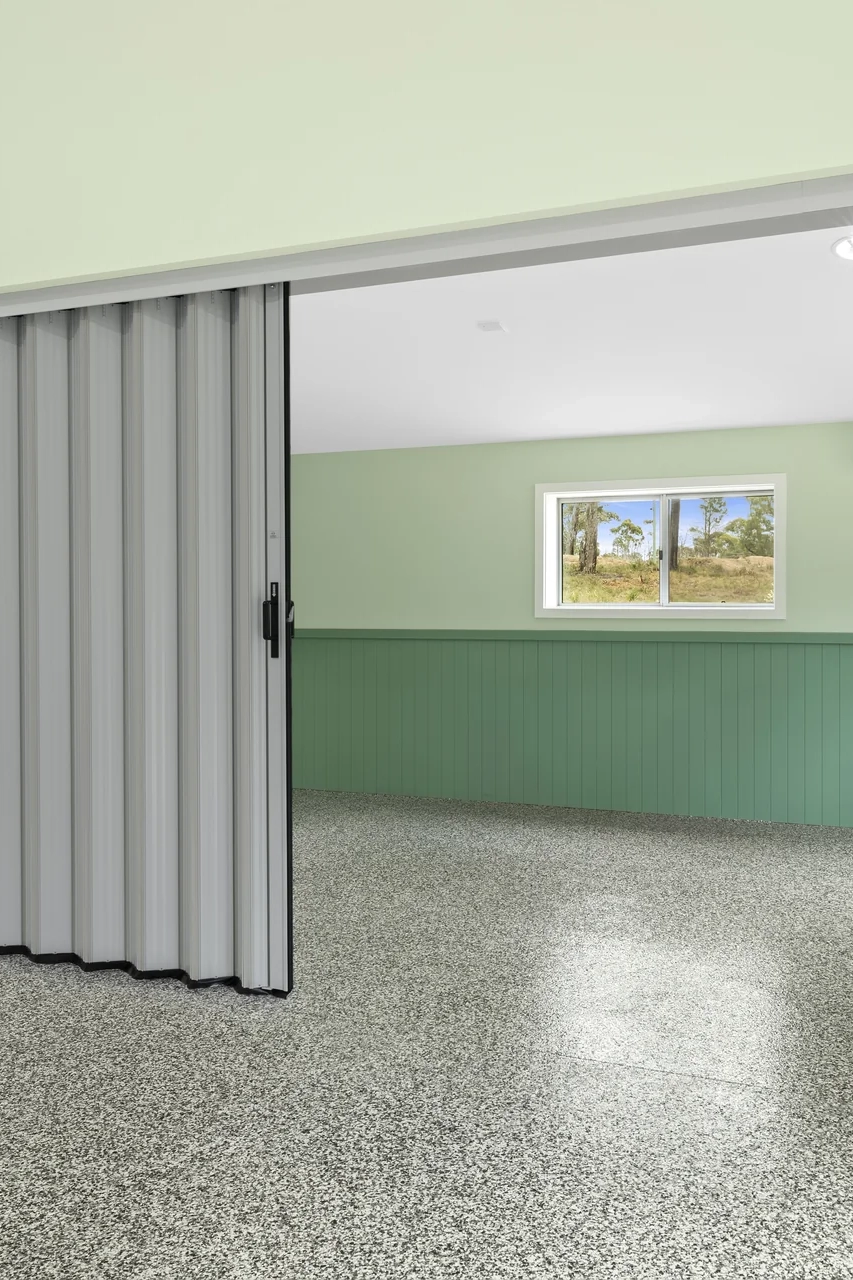 DuraFlex accordion door creating flexible open space in community centre
